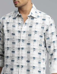 Multi Color Full Sleeves Printed Shirt