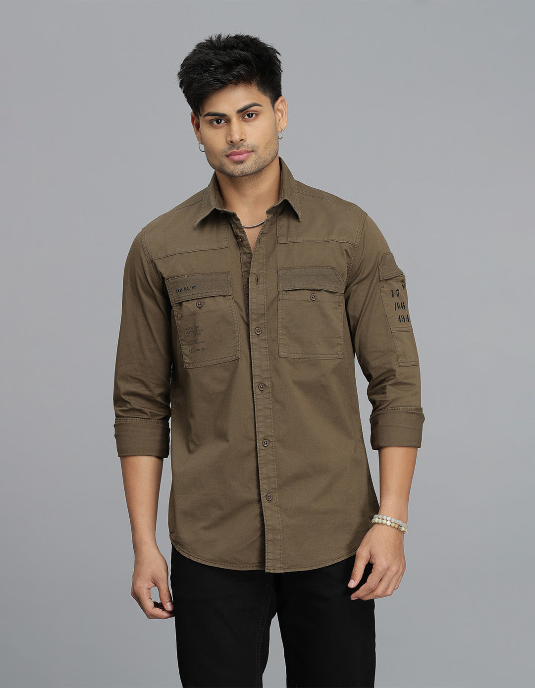 Bean Full Sleeves Cargo Shirt