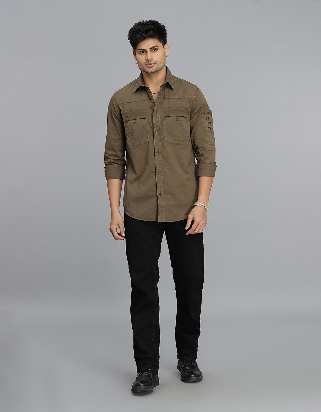 Bean Full Sleeves Cargo Shirt
