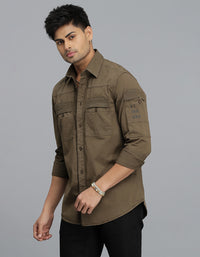 Bean Full Sleeves Cargo Shirt