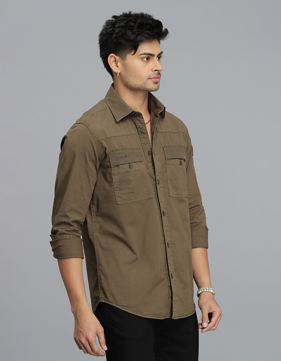 Bean Full Sleeves Cargo Shirt