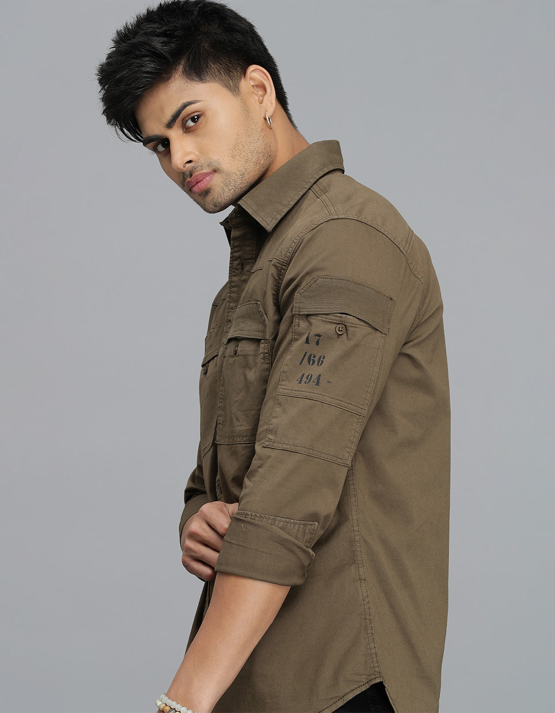Bean Full Sleeves Cargo Shirt