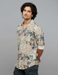 Multi Color Full Sleeves Printed Shirt