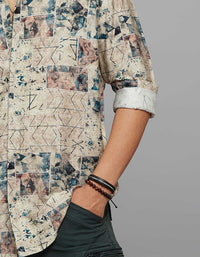 Multi Color Full Sleeves Printed Shirt