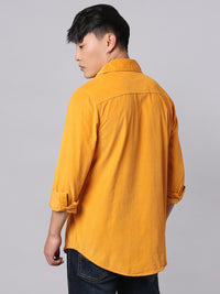 Golden Full Sleeve Corduroy Shirt