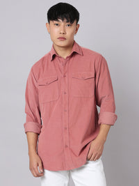 Rust (Withered Rose) Full Sleeve Corduroy Shirt