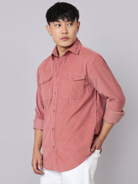 Rust (Withered Rose) Full Sleeve Corduroy Shirt