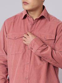 Rust (Withered Rose) Full Sleeve Corduroy Shirt