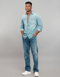 Light Blue Full Sleeves Denim Shirt
