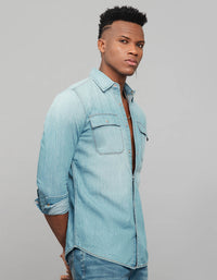 Light Blue Full Sleeves Denim Shirt