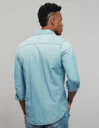Light Blue Full Sleeves Denim Shirt