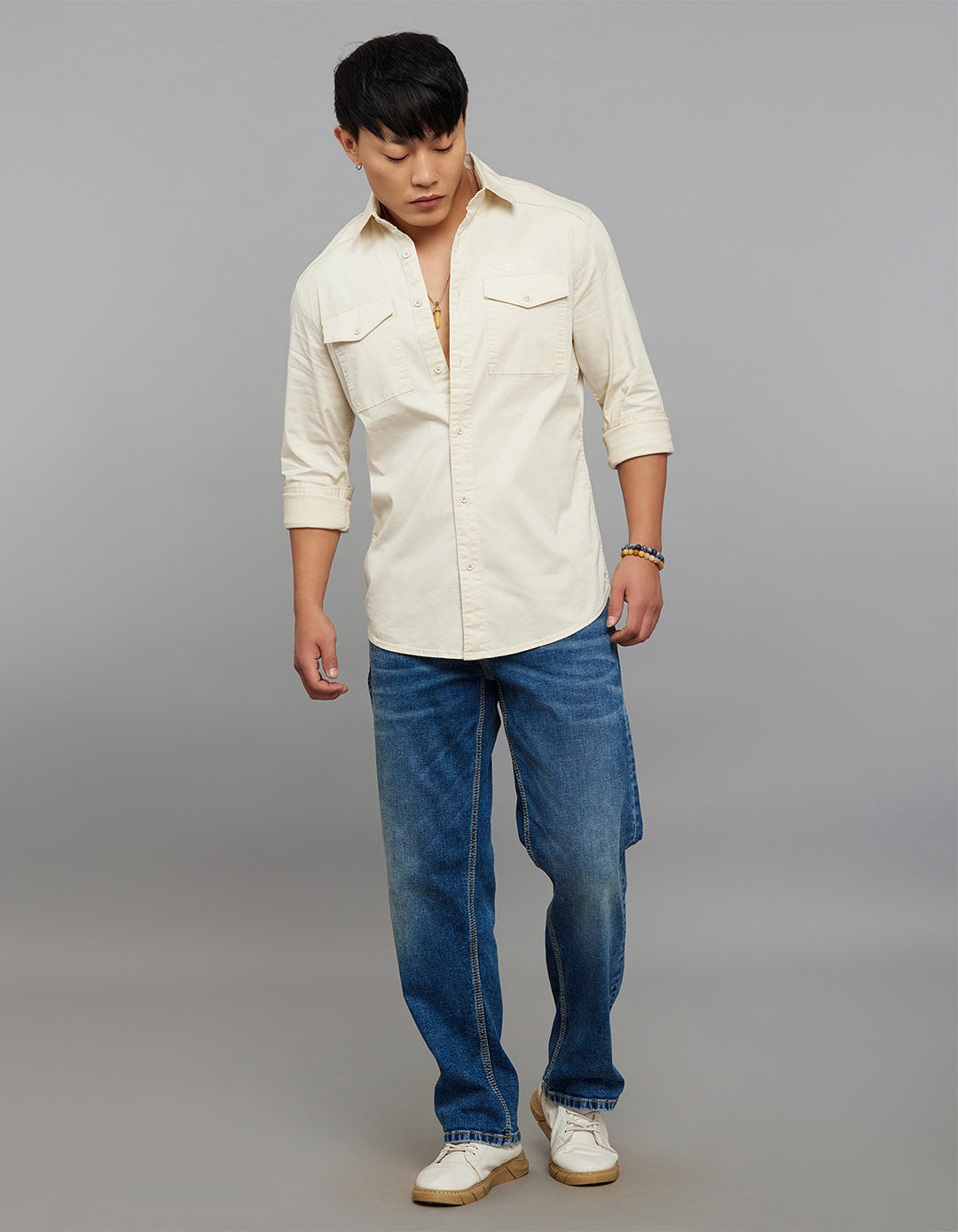 Birch Full Sleeves Cargo Shirt