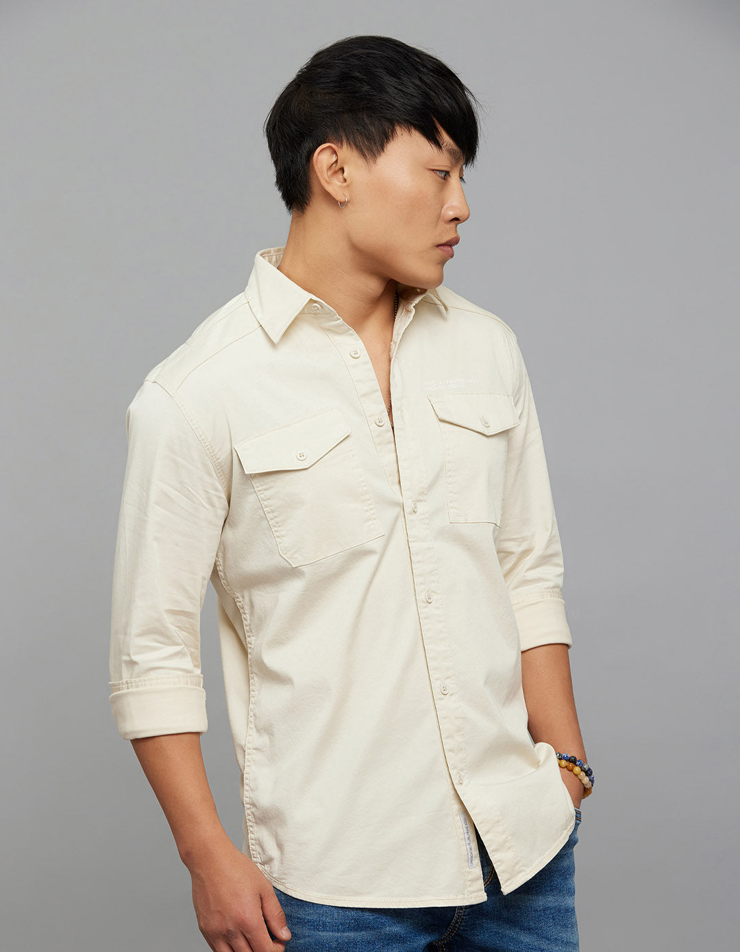 Birch Full Sleeves Cargo Shirt