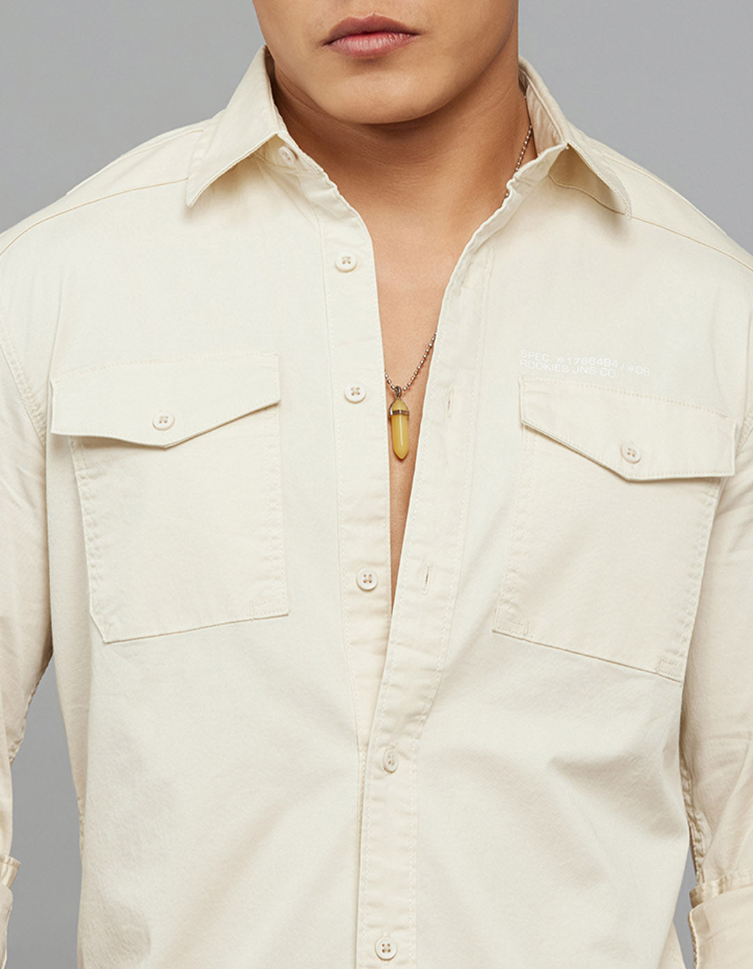 Birch Full Sleeves Cargo Shirt