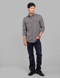 Navy Full Sleeve Check Shirt