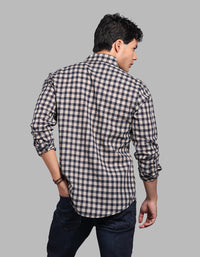 Navy Full Sleeve Check Shirt
