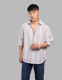 Multi Color Full Sleeve Stripe Shirt