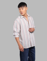 Multi Color Full Sleeve Stripe Shirt