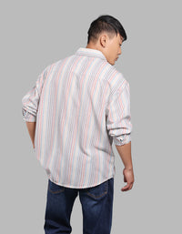 Multi Color Full Sleeve Stripe Shirt