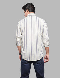 Lt Lemon Full Sleeve Stripe Shirt