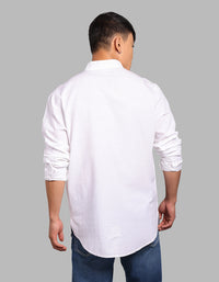 White  Relax Slim Fit Short Kurta