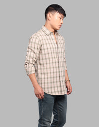 Green Full Sleeve Check Shirt