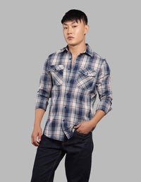 Blue Full Sleeve Check Shirt