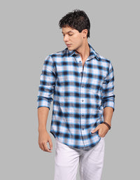 Blue Full Sleeve Check Shirt