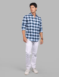 Blue Full Sleeve Check Shirt
