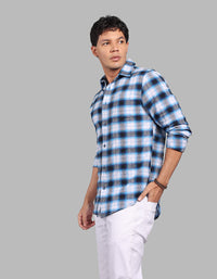 Blue Full Sleeve Check Shirt