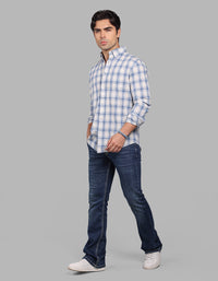 Blue Full Sleeve Check Shirt