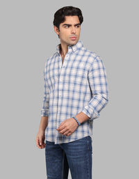 Blue Full Sleeve Check Shirt