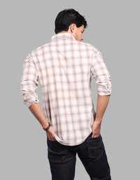 Sand Full Sleeve Check Shirt