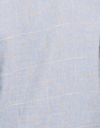 Blue Relax Slim Fit Linen Blend Short Kurta