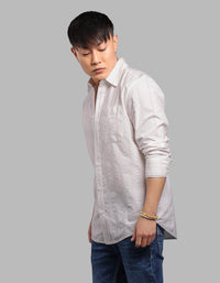 White Pink Full Sleeve Stripe Shirt