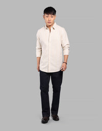 Lt Yellow Full Sleeve Stripe Shirt