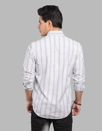 Lt Blue Full Sleeve Stripe Shirt