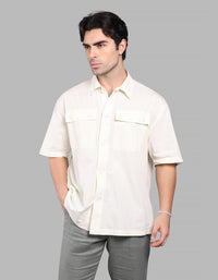 Lemon Half Sleeve Oversized Solid Shirt