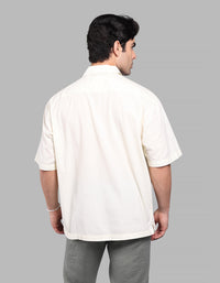 Lemon Half Sleeve Oversized Solid Shirt