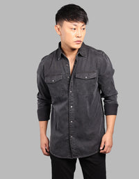 Dk Grey Full Sleeve Denim Shirt