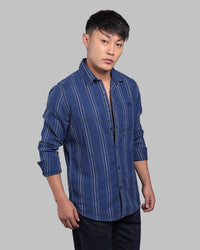 Dk Blue Full Sleeve 100% Cotton Denim Shirt