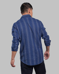 Dk Blue Full Sleeve 100% Cotton Denim Shirt