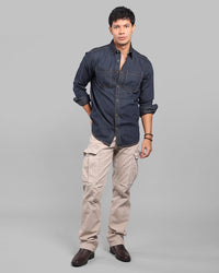 Dk Blue Full Sleeve Denim Shirt