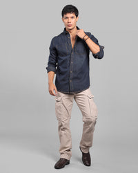 Dk Blue Full Sleeve Denim Shirt