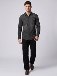 Grey Full Sleeve Denim Shirt