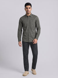 Deep Seige Full Sleeve Cargo Shirt