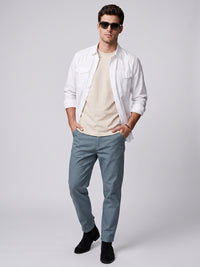 White Full Sleeve Cargo Shirt