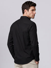 Black Full Sleeve Cargo Shirt