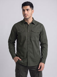 Dark Forest Full Sleeve Cargo Shirt
