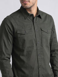 Dark Forest Full Sleeve Cargo Shirt